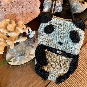 Panda Wire Bag Bejeweled